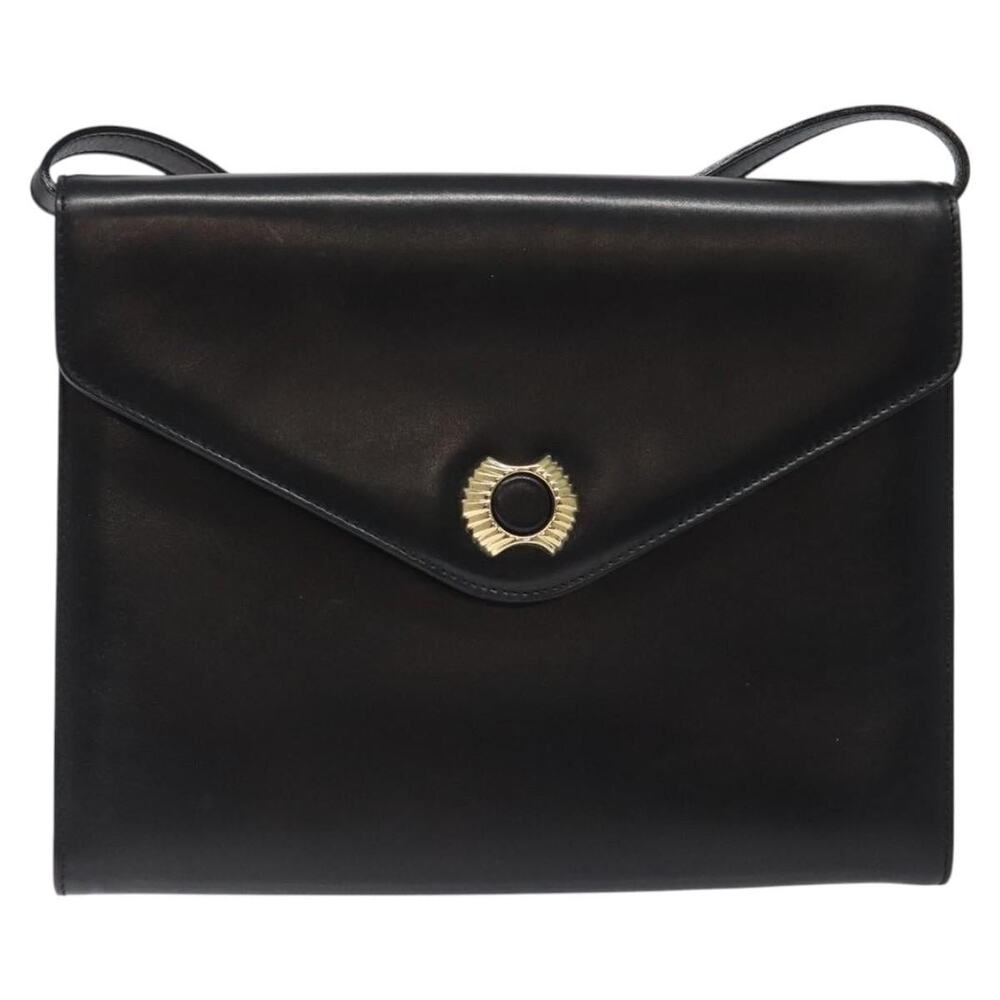 Salvatore Ferragamo Leather Shoulder Bag Black
